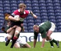 Rory in action at Murrayfield