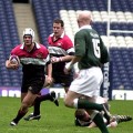 Tom in action for Hawks 2002 Cup final