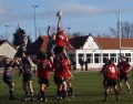 The Reds in action against Accies