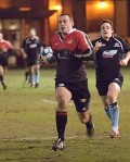 Rugby man leaving Max Evans in his wake