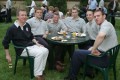 Andy and Euan Murray take tea with the Ambassador