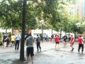 Warmup in city centre