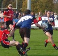 Stewart in action with Stuart against Biggar