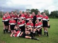 Dave and brother Mike with Hawks at Biggar